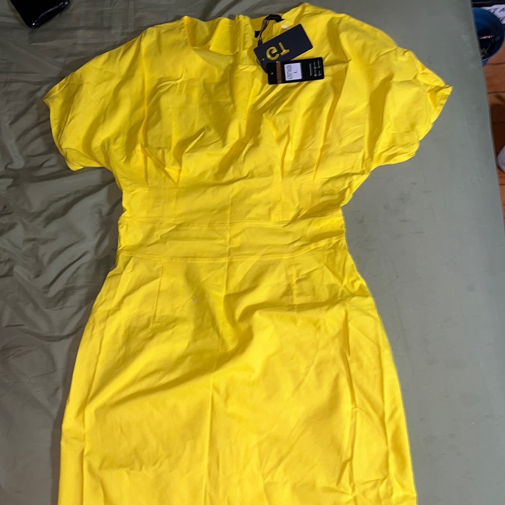 Yellow grown town dress
